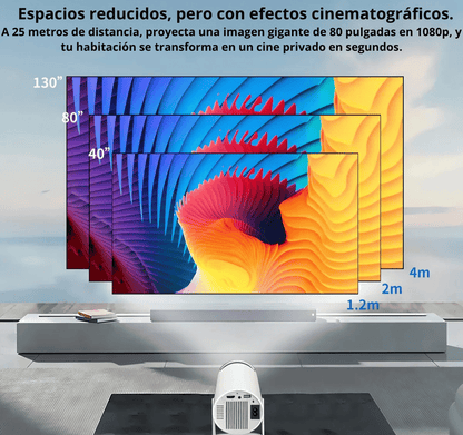 4K HD Proyector con Juegos Retro